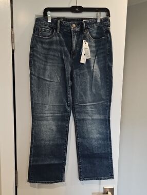 Treasure & Bond Dark Wash Cropped Ankle Jeans